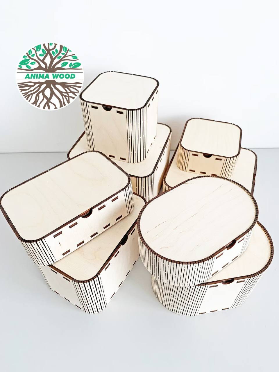 Коробки и изделия из фанеры